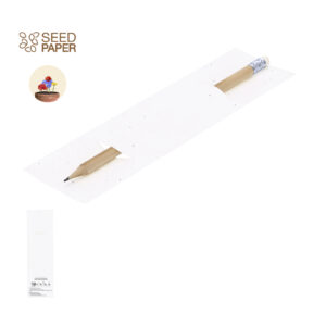 matita in legno con custodia piantabile e semi di petunia monnycom