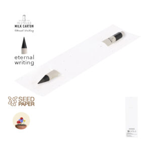 matita eterna stauton bianco in cartone di latte riciclato monnycom