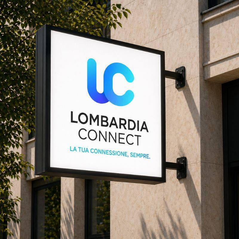 Insegna bifacciale LED a bandiera con doppia visibilità per vie di passaggio